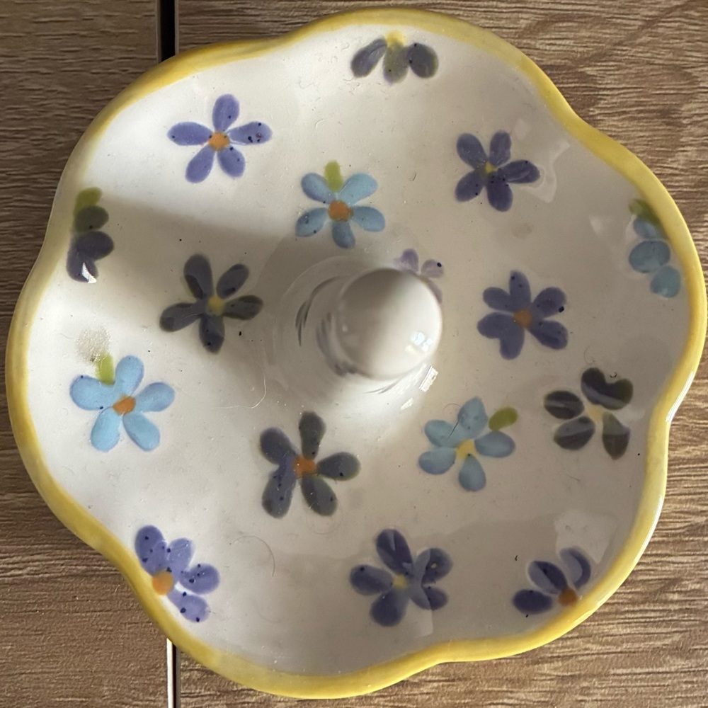 Floral Ceramic Jewelry Holder